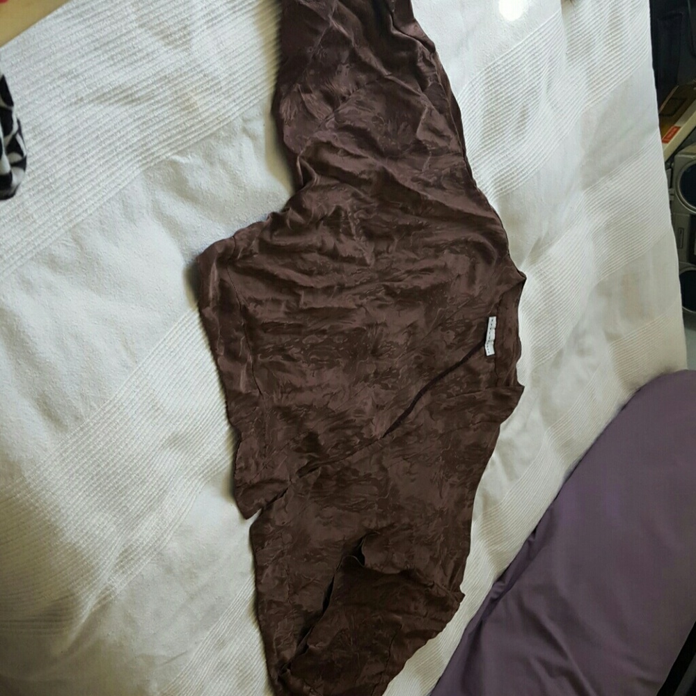 bryn Walker Brown Tunic Top